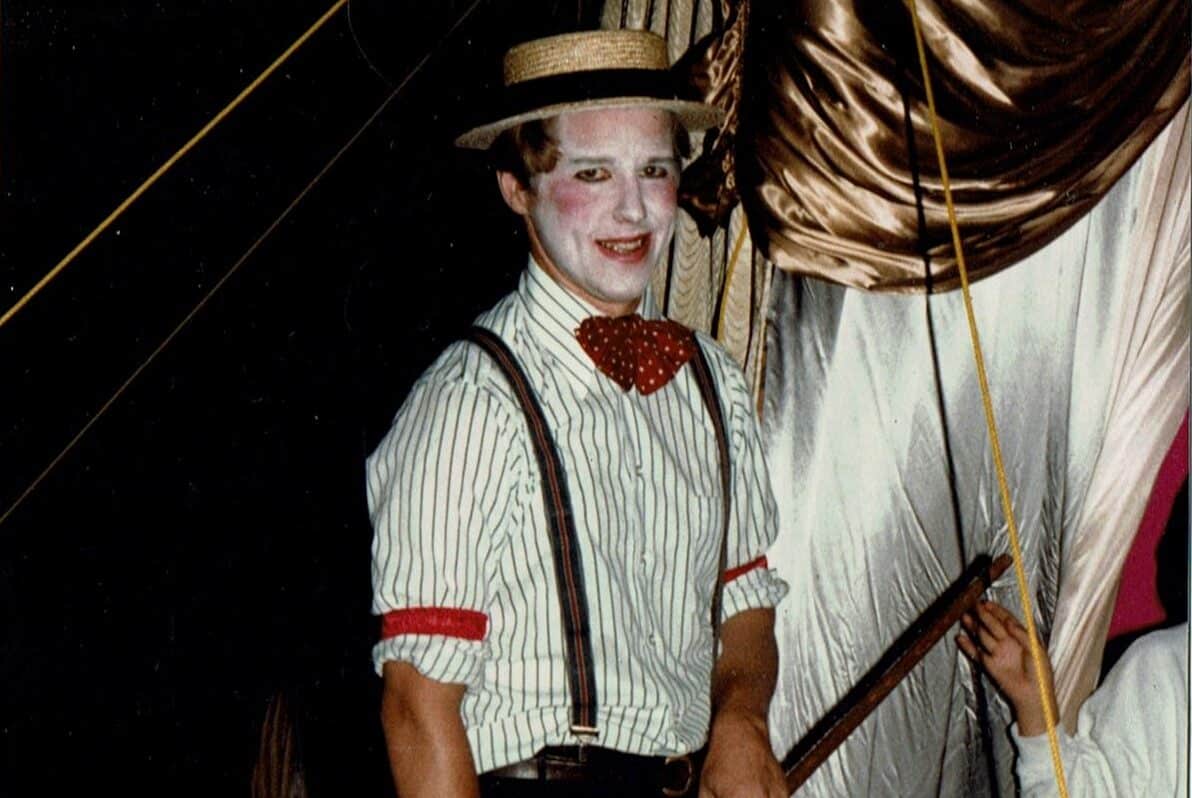 A man in costume